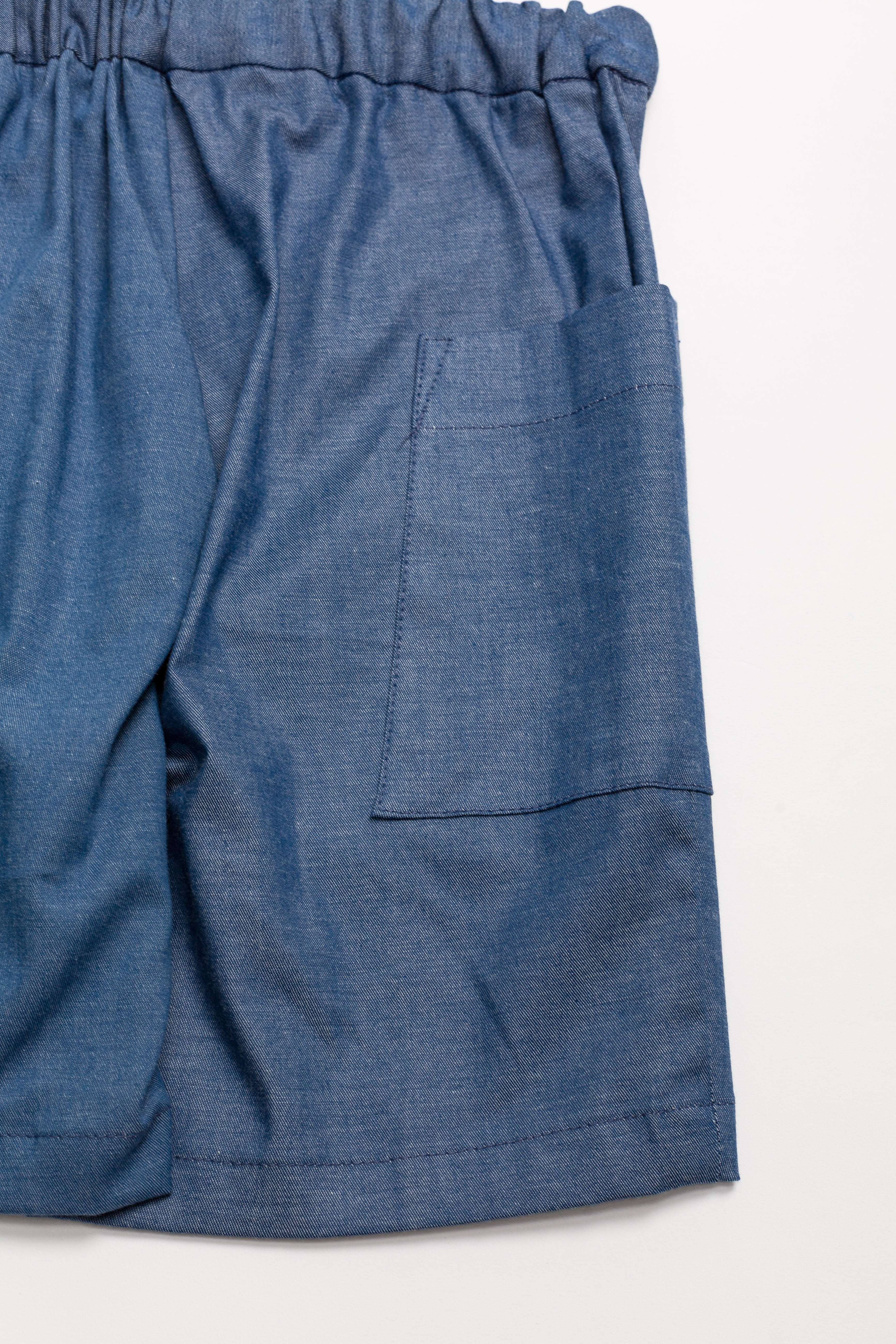                                                                                                                                              Pocket shorts-Denim 